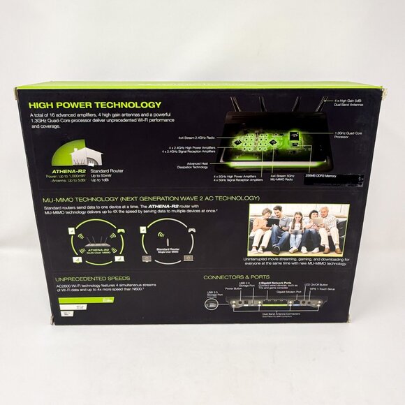 Amped RTA2600-R2 Wireless Athena-R2 High Power AC2600 Wi-Fi Router with MU-MIMO - Picture 2 of 12